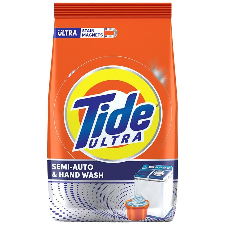 Tide Ultra Clean Detergent Washing Powder - Semi-Auto & Hand Wash, 1kg