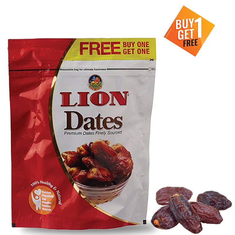 Lion Seeded Dates Refill, 250g (Buy 1 Get 1 Free)