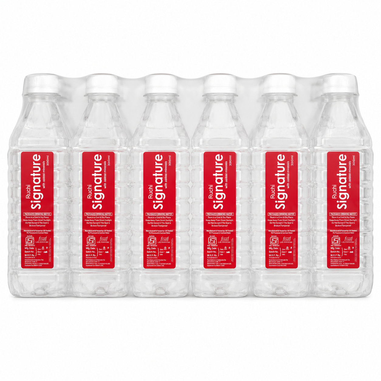 Ruchi Signature Drinking Water Bottle, 300ml (Set of 30)