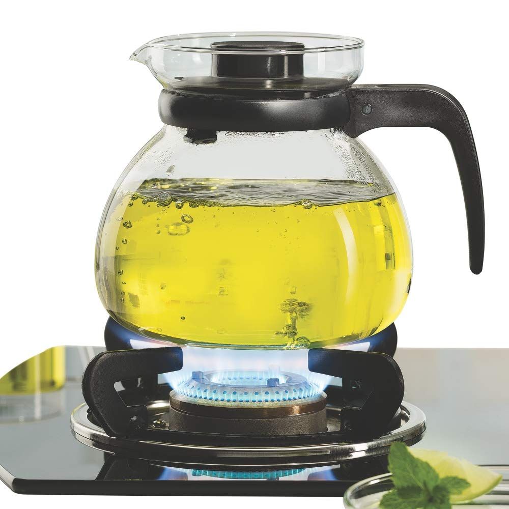 Borosil Carafe Glass Kettle with Strainer, 1.5L