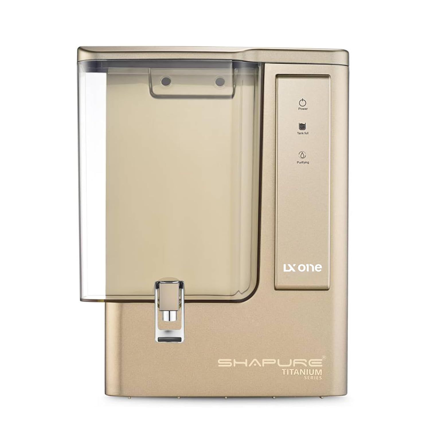 Shapure | Titanium LX ONE | Copper RO Water Purifier (10L, Alpine Gold)