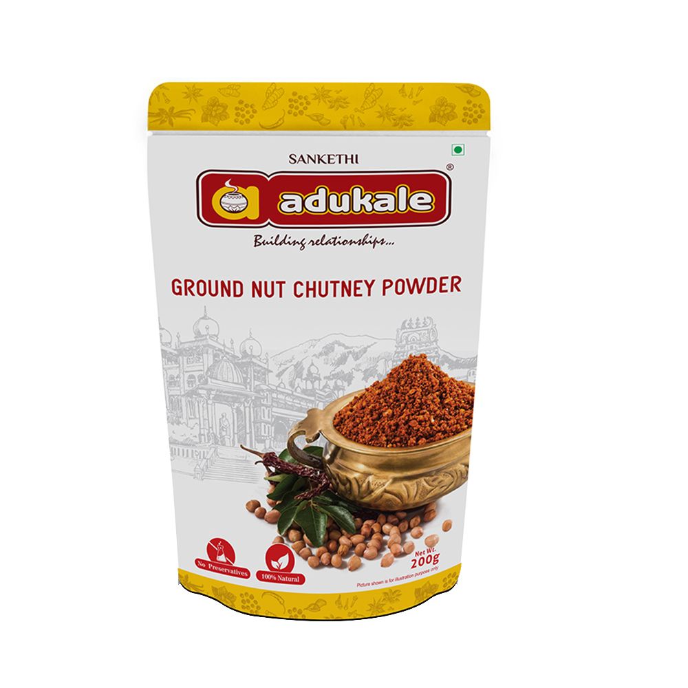 Adukale Chutney Powder Pouch - Ground Nut, 200g