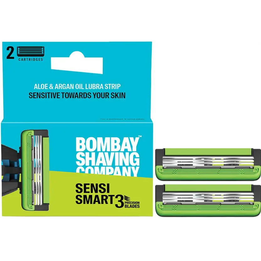 Bombay Shaving Company Sensi Smart3 Razor + Cartridges, 2pcs