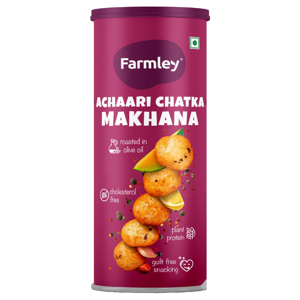 Farmley Achaari Makhana Roasted In Olive Oil, 77g