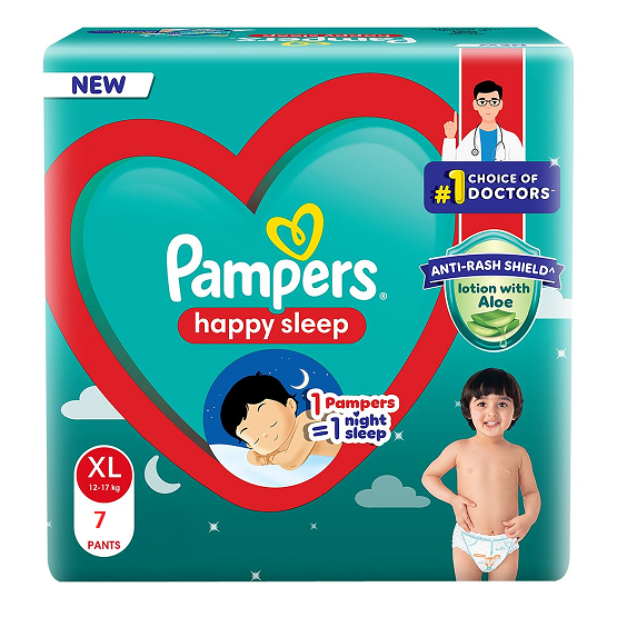 Pampers Happy Sleep Pant Style Diaper - L, 7pcs