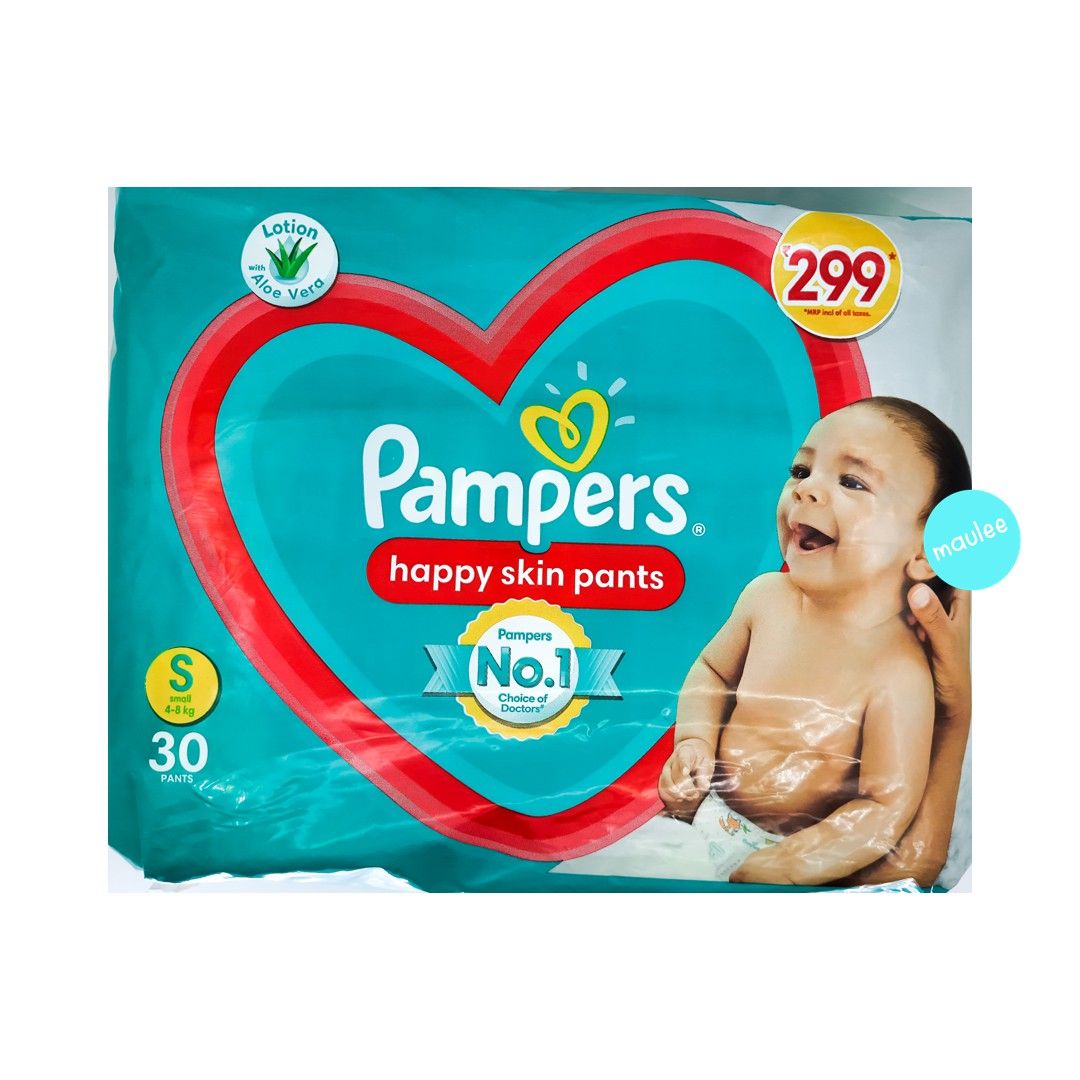 Pampers Happy Skin Pants - Small, 30pc