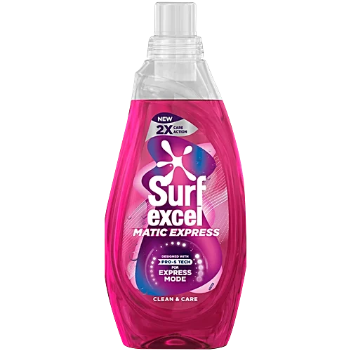 Surf Excel Matic Express Liquid Detergent - Clean & Care, 830ml