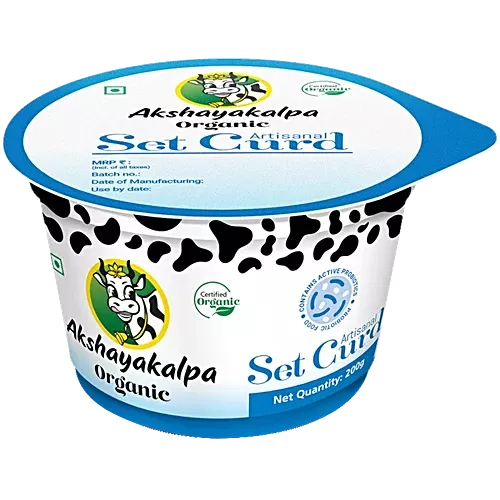 Akshayakalpa Organic Set Curd Cup, 200g