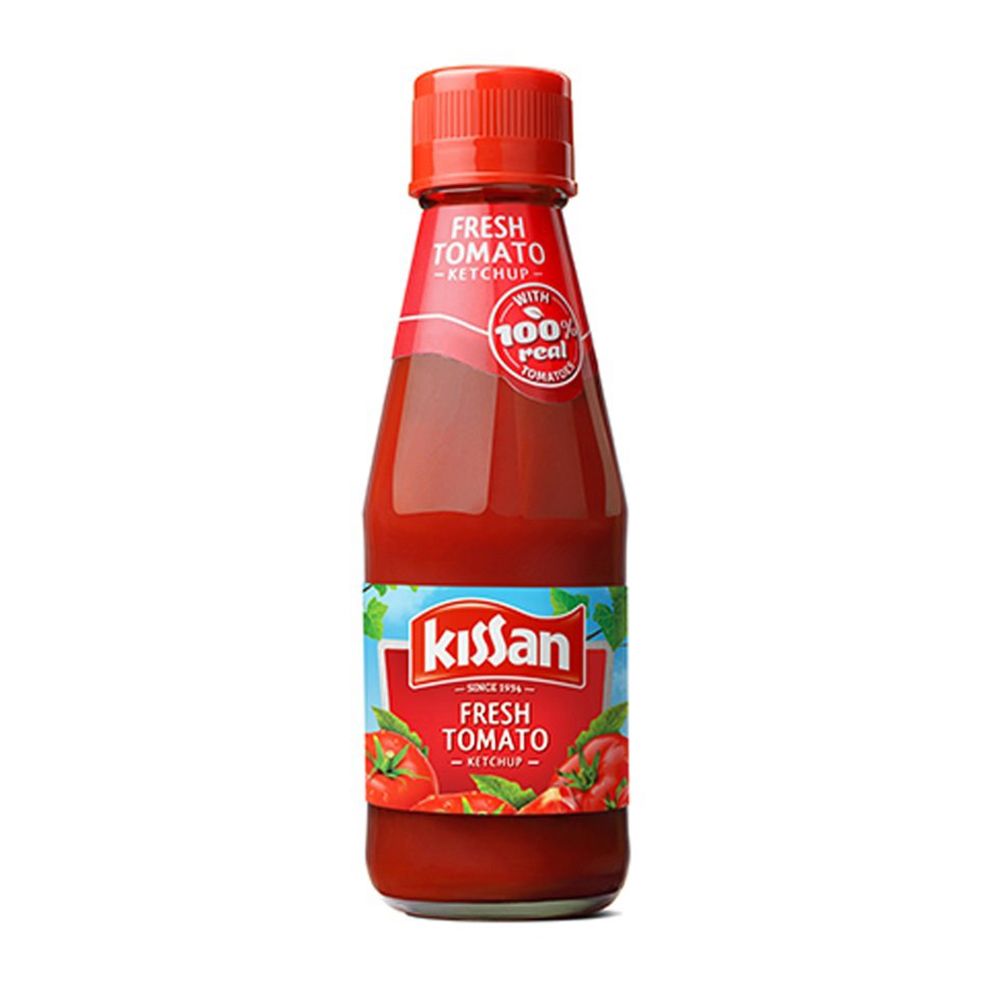 Kissan Fresh Tomato Ketchup Glass Bottle, 200g
