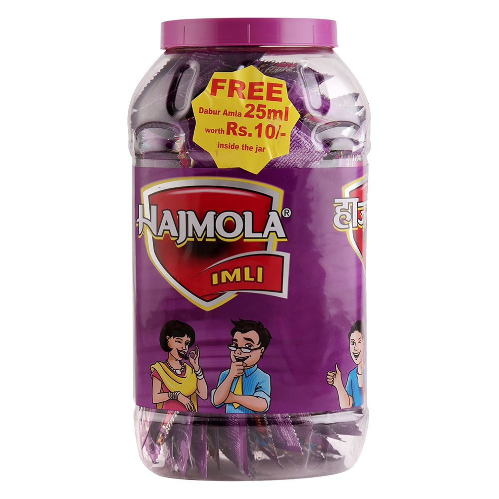 Hajmola (Re.1) Imli Jar, 3g (Set of 160) (Free Dabur Amla Worth Rs.10/-)