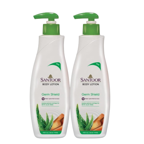 Santoor Body Lotion - Germ Shield, 250ml (Buy 1 Get 1 Free)