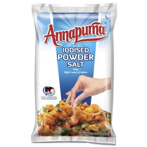 Annapurna Iodised Powder Salt Pouch, 1kg