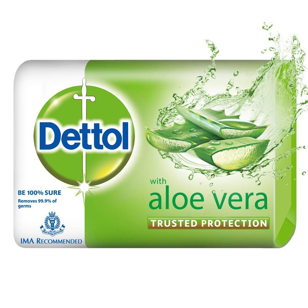 Dettol Soap - Aloevera, 100g (Set of 5)