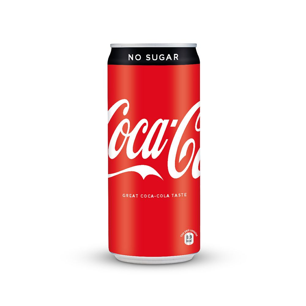 Coca-Cola Zero Sugar Soft Drink Can, 300ml