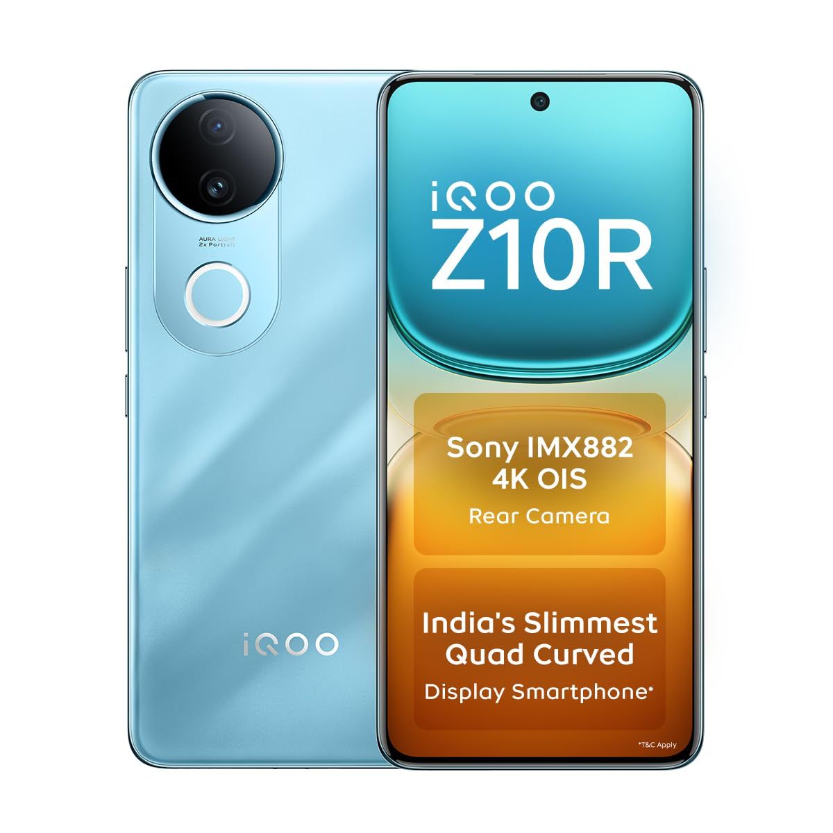 iQOO Z10R | 5G Smartphone (8GB RAM, 256GB ROM, Aquamarine)