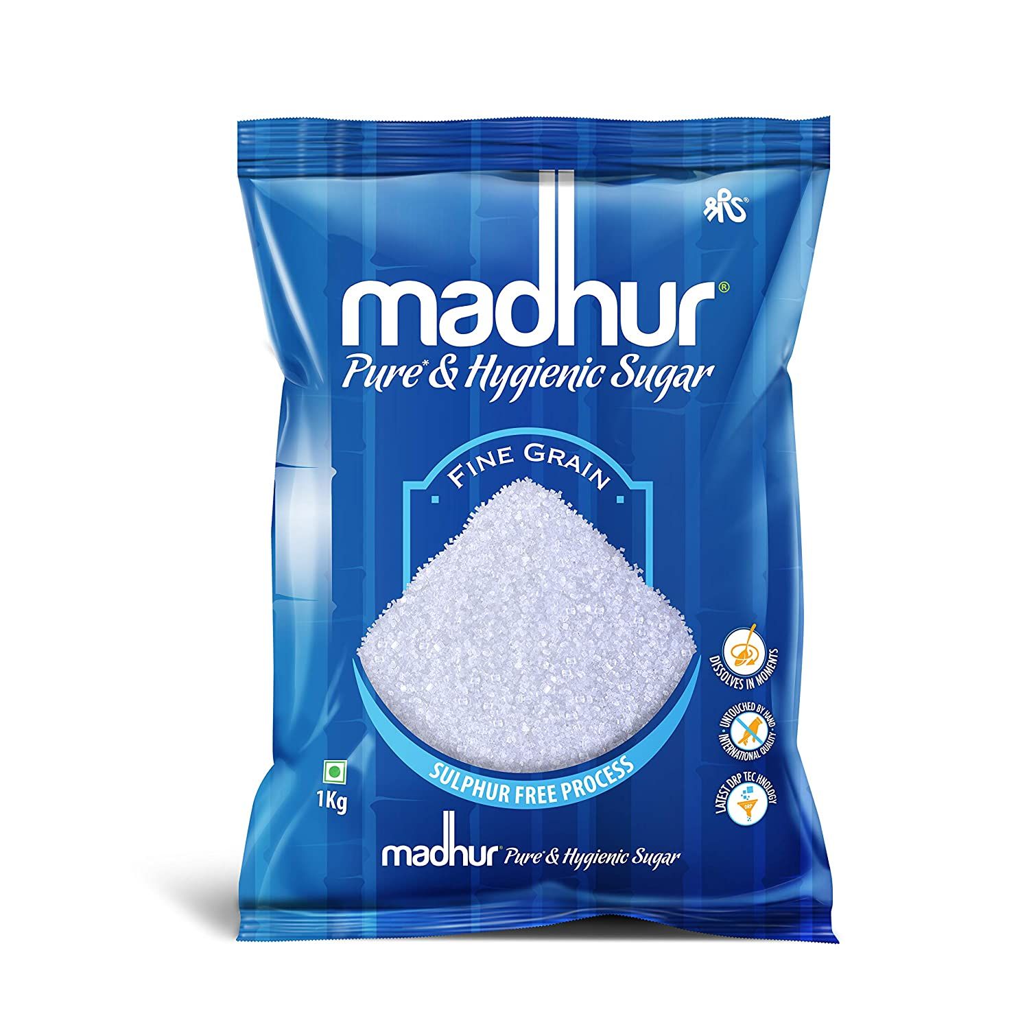 Madhur Pure & Hygienic Sugar Pouch - Blue, 1kg
