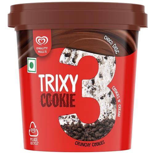 kwality Wall's Ice Cream Tub - Trixy Cookie, 110ml