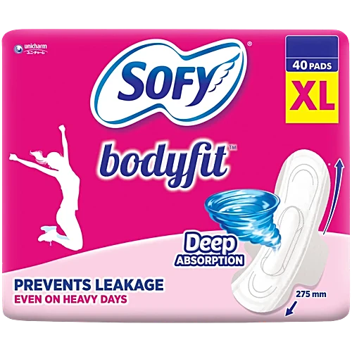 Sofy Bodyfit Sanitary Pads - XL, 40pc