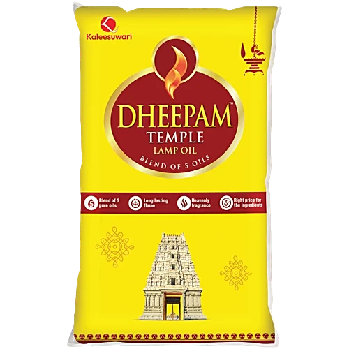 Dheepam Dheepam Temple Lamp Oil Pouch, 500ml