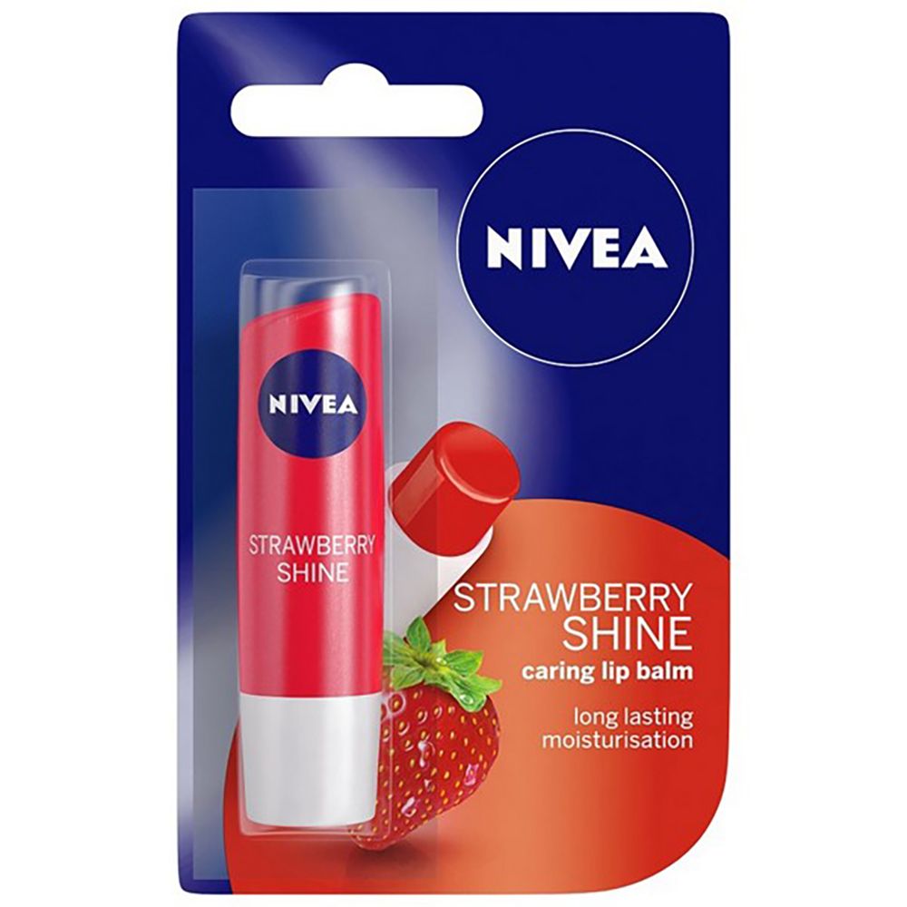 Nivea Lip Care - Fruity Shine Strawberry, 4.8g