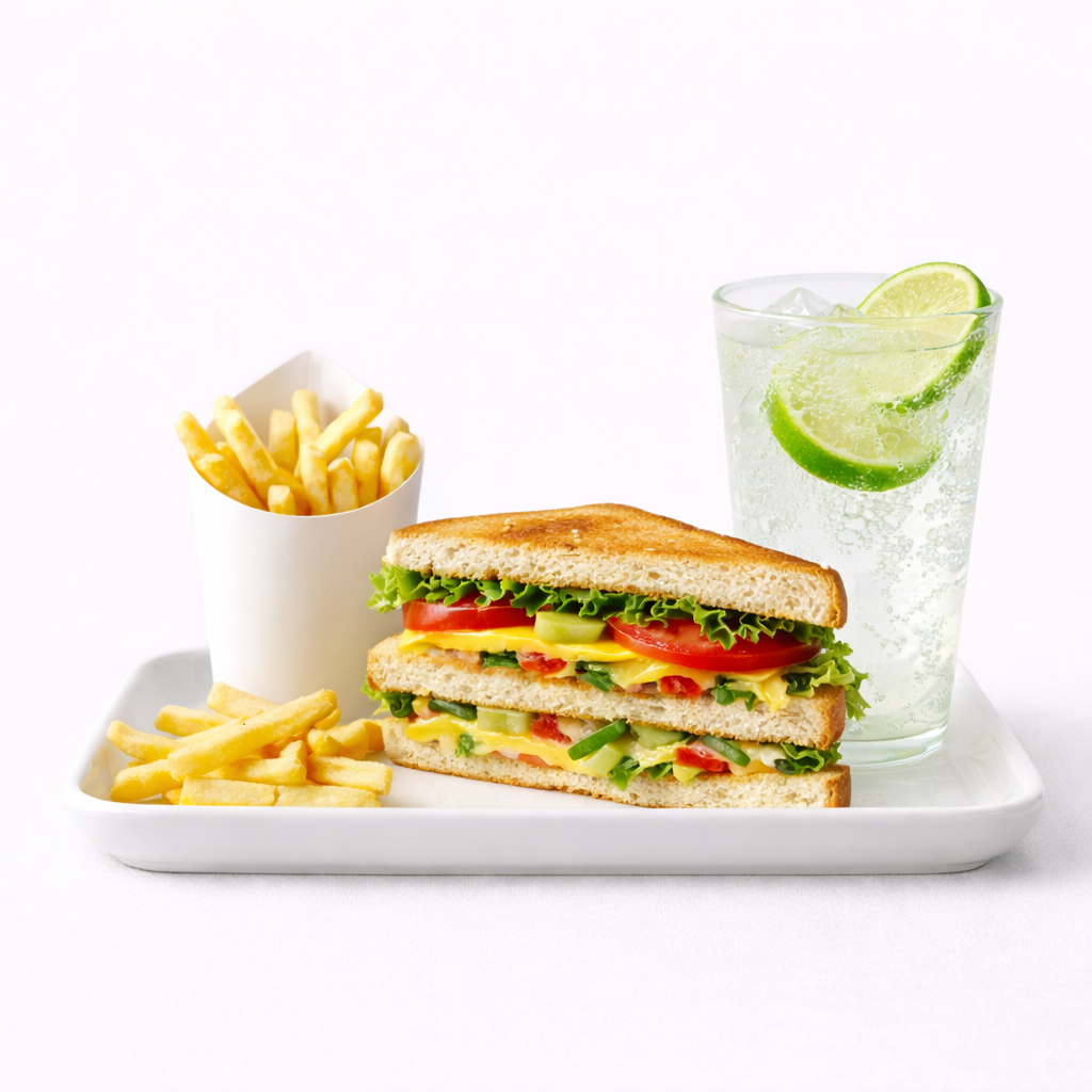 Special Combo - Sandwich + French Fries + Fresh Lime, 1 Combo