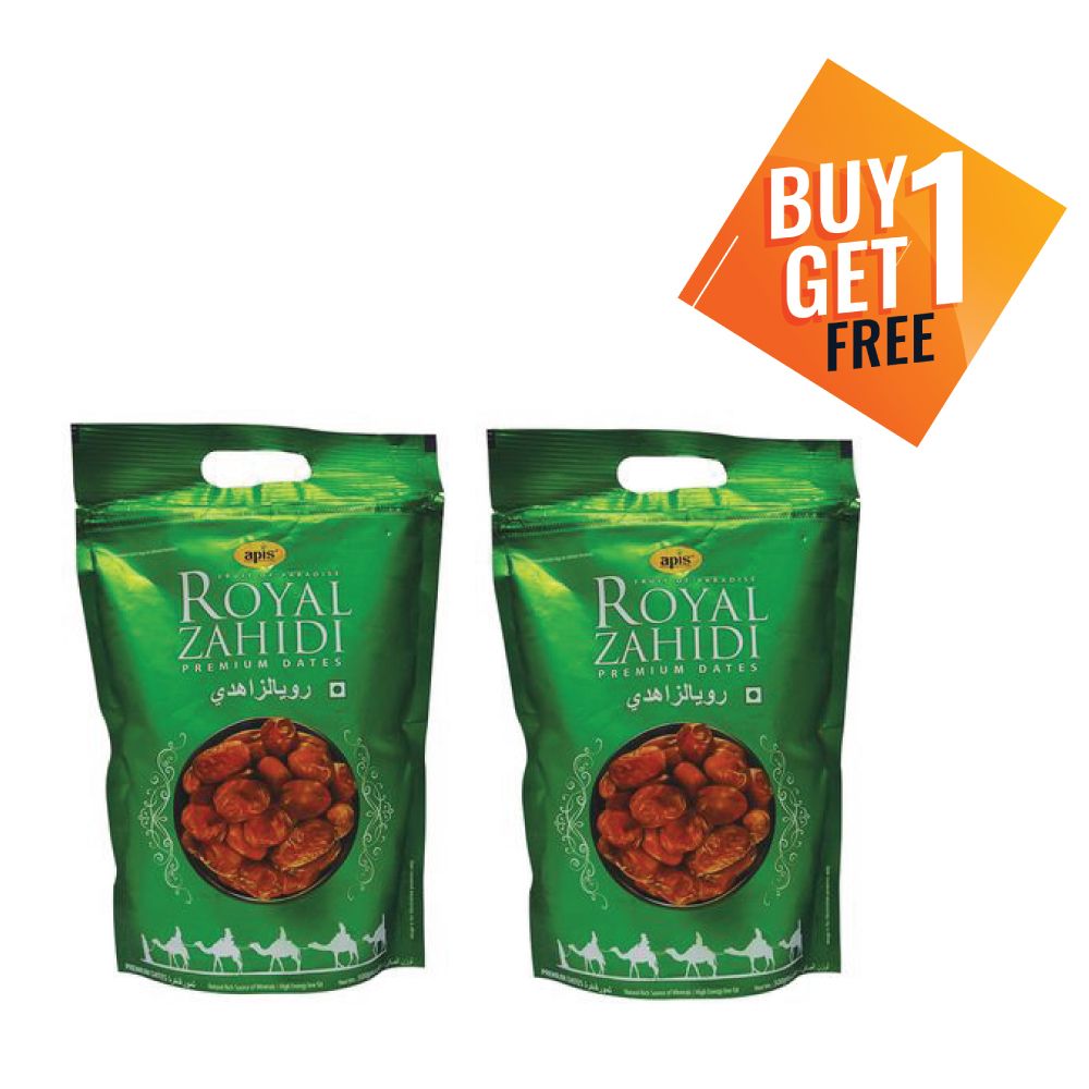 Apis Royal Zahidi Dates, 250g (Buy 1 Get 1 Free)