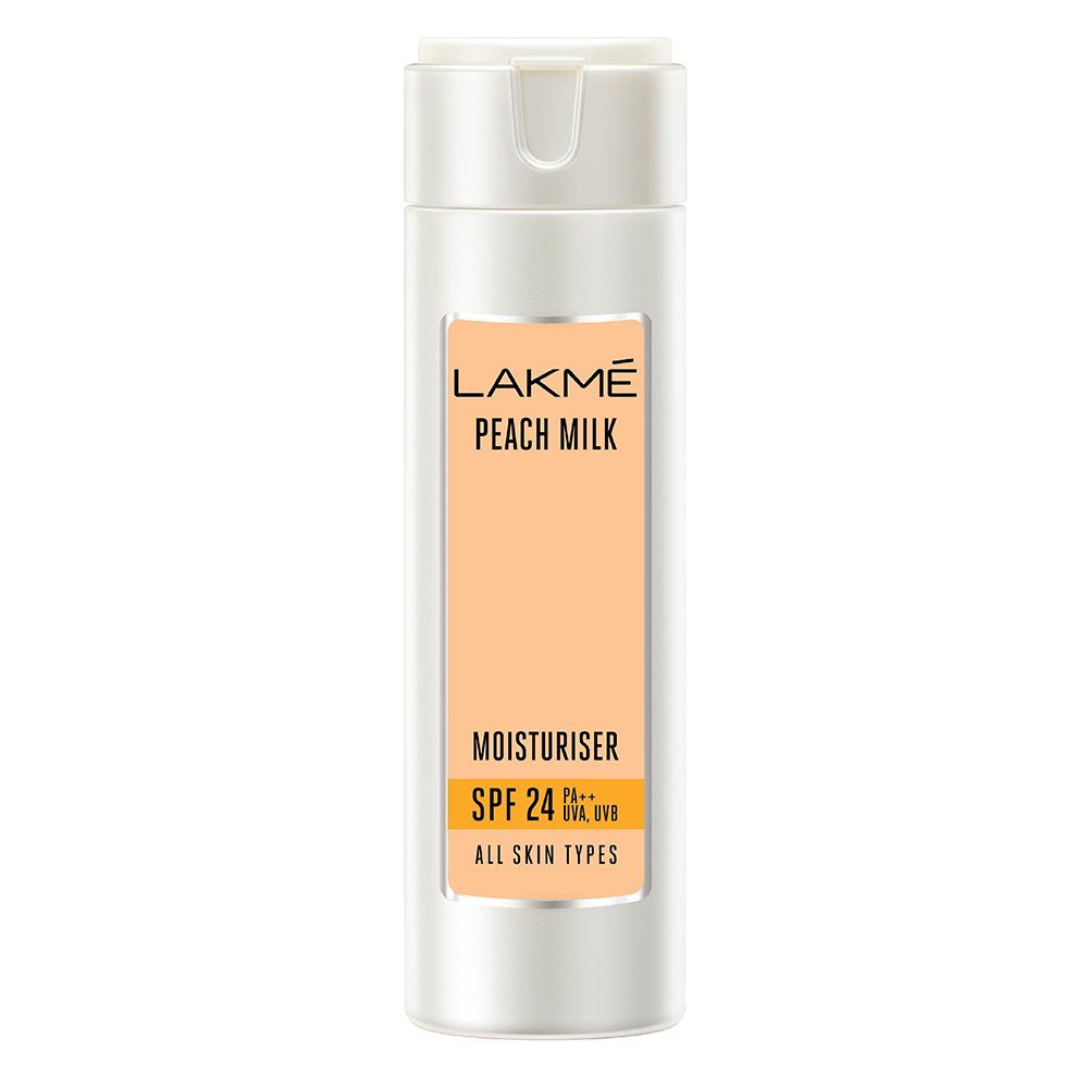 Lakme SPF 24 PA++ UVA UVB Moisturiser - Peach Milk, 120ml