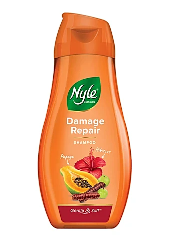 Nyle Naturals Damage Repair Shampoo - Papaya & Hibiscus, 180ml