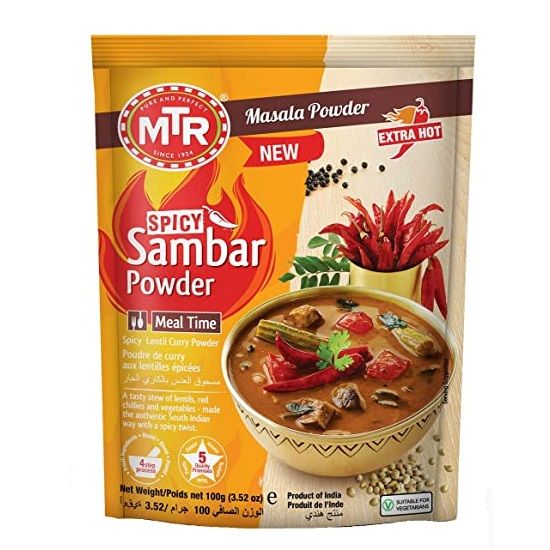 MTR Spicy Sambar Powder Pouch, 100g