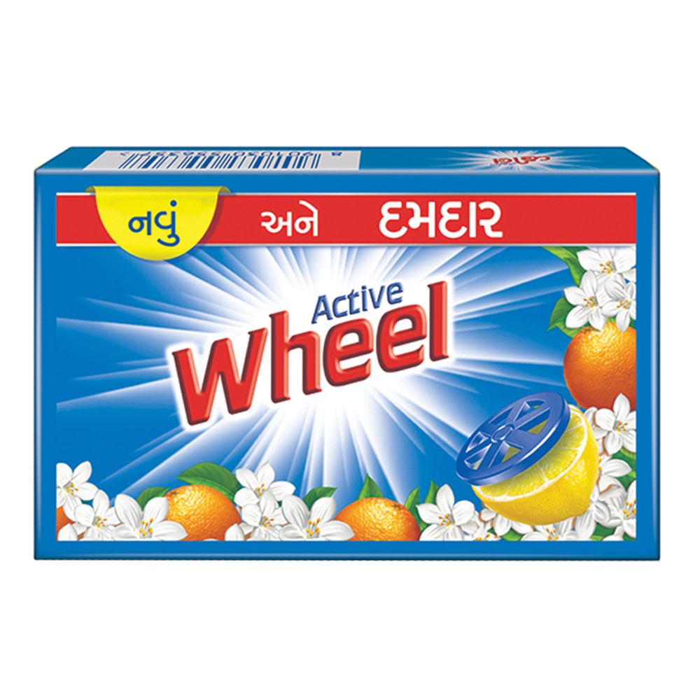 Wheel (Rs.10) Active Detergent Bar - Blue, 180g