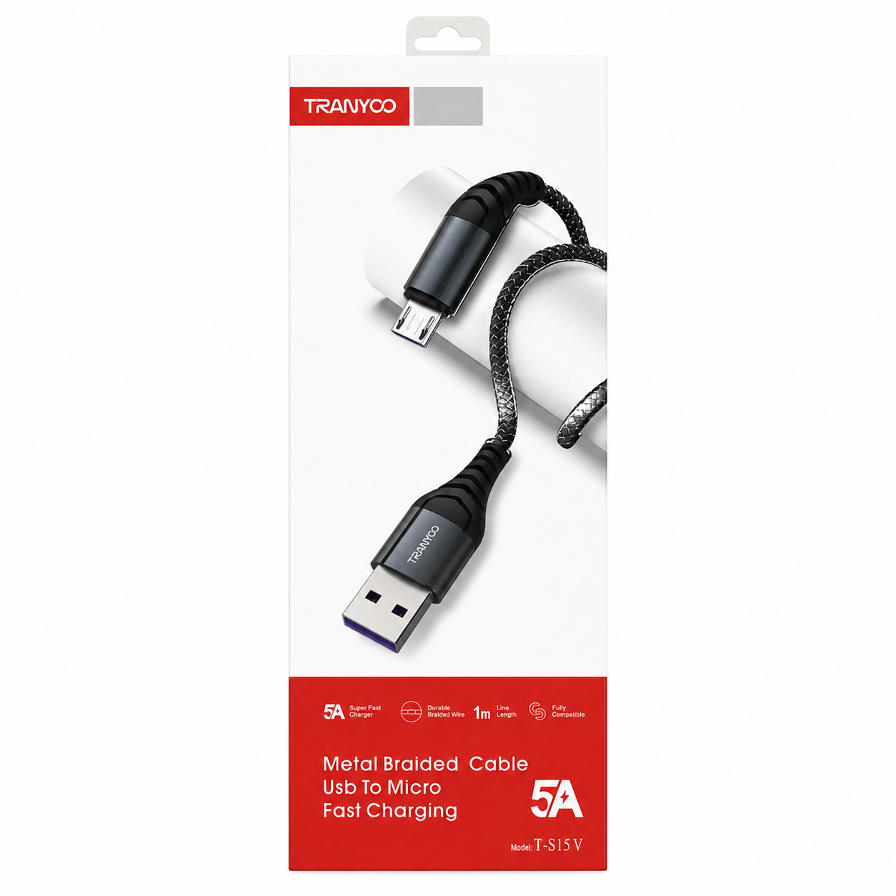 Tawnyco | USB to Micro | Fast Charging Cable Metal Braided