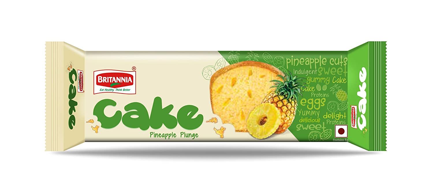 Britannia (Rs.15) Gobbles Pineapple Plunge Cake, 45g