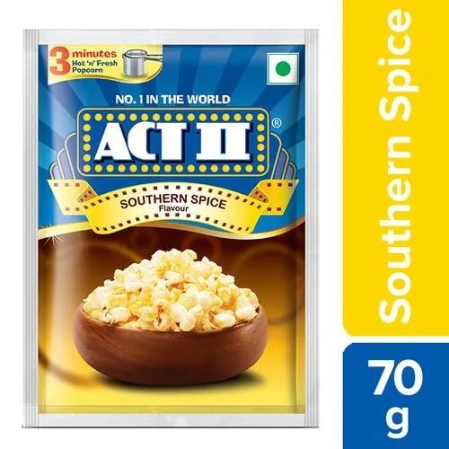 ACT II Instant Popcorn - Southern Spice Flavour, 70g