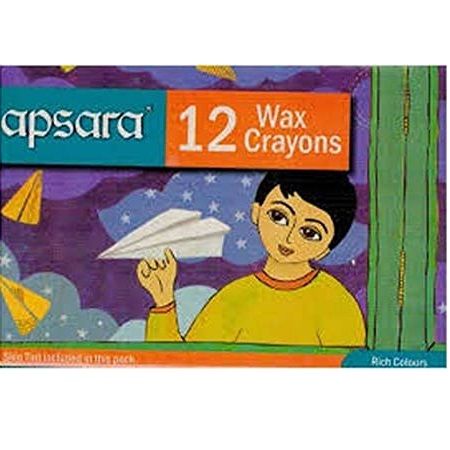 Apsara Wax Crayon, 12 Shades