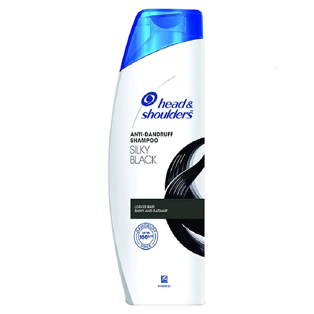 Head & Shoulders Anti Dandruff Shampoo - Silky Black, 340ml