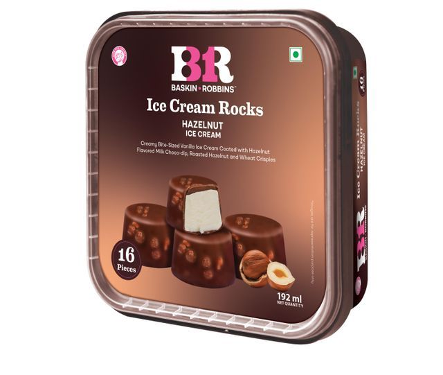 Baskin Robbins Ice Cream Tub - Rocks Hazelnut, 192ml