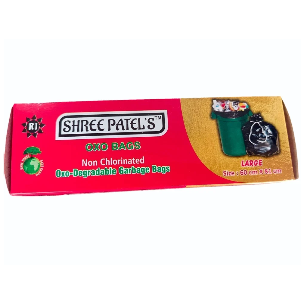Shree Patel's Oxo Degradable Bags - Large (60cm X 81cm)