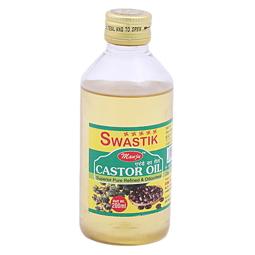 Swastik Castor Oil PET Bottle, 200ml