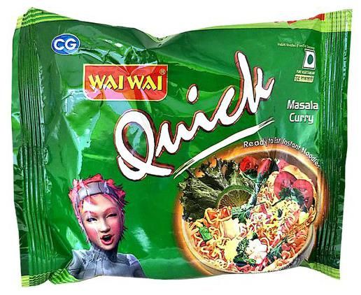 Wai Wai Quick Noodles - Veg Curry, 60g