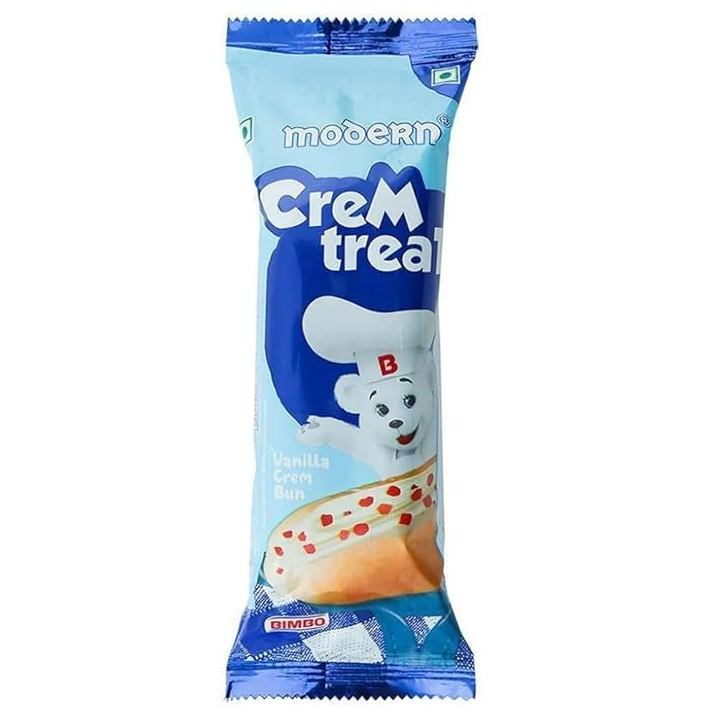 Modern Crem Treat Cream Bun - Vanilla, 50g