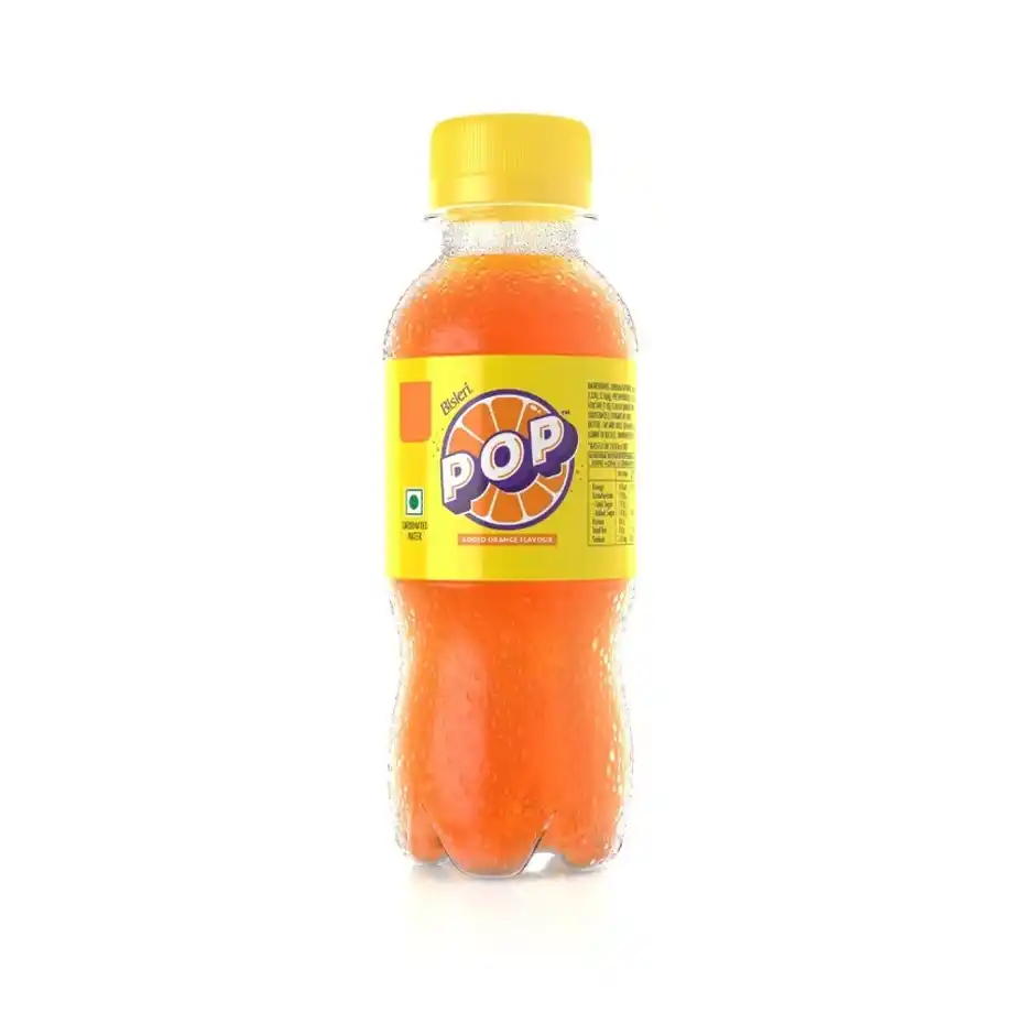 Bisleri Pop Soft Drink - Orange, 250ml