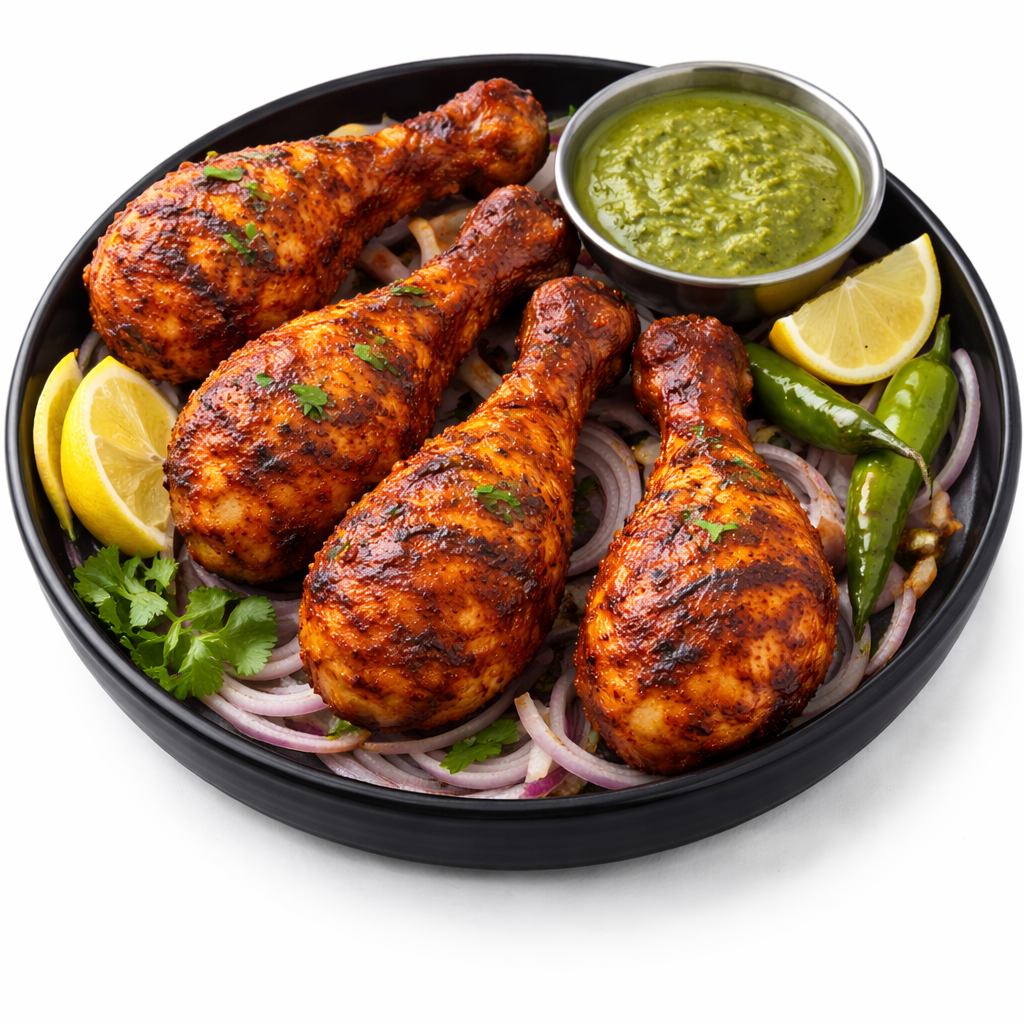 Tangdi Chicken Kabab - 4pcs, 1 Plate