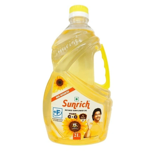 Sunrich Refined Sunflower Oil Bottle, 2L