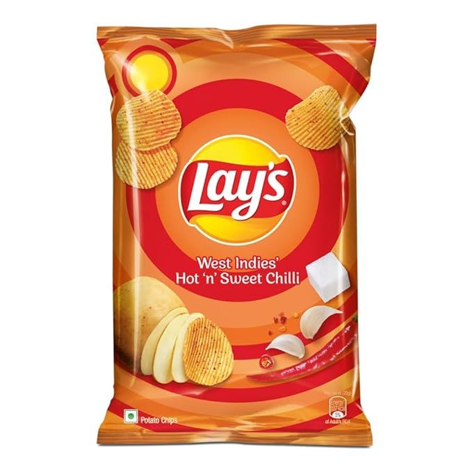 Lays Potato Chips - Hot & Sweet Chilli, 82g