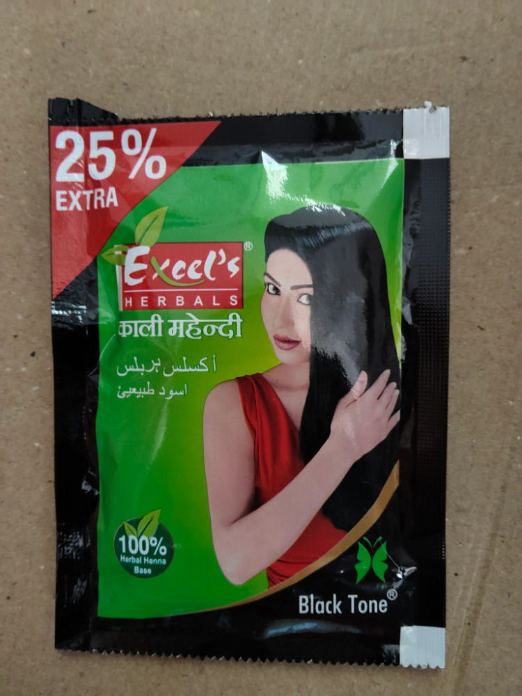 Excel's Herbals Kali Mehandi Black Tone, 10g