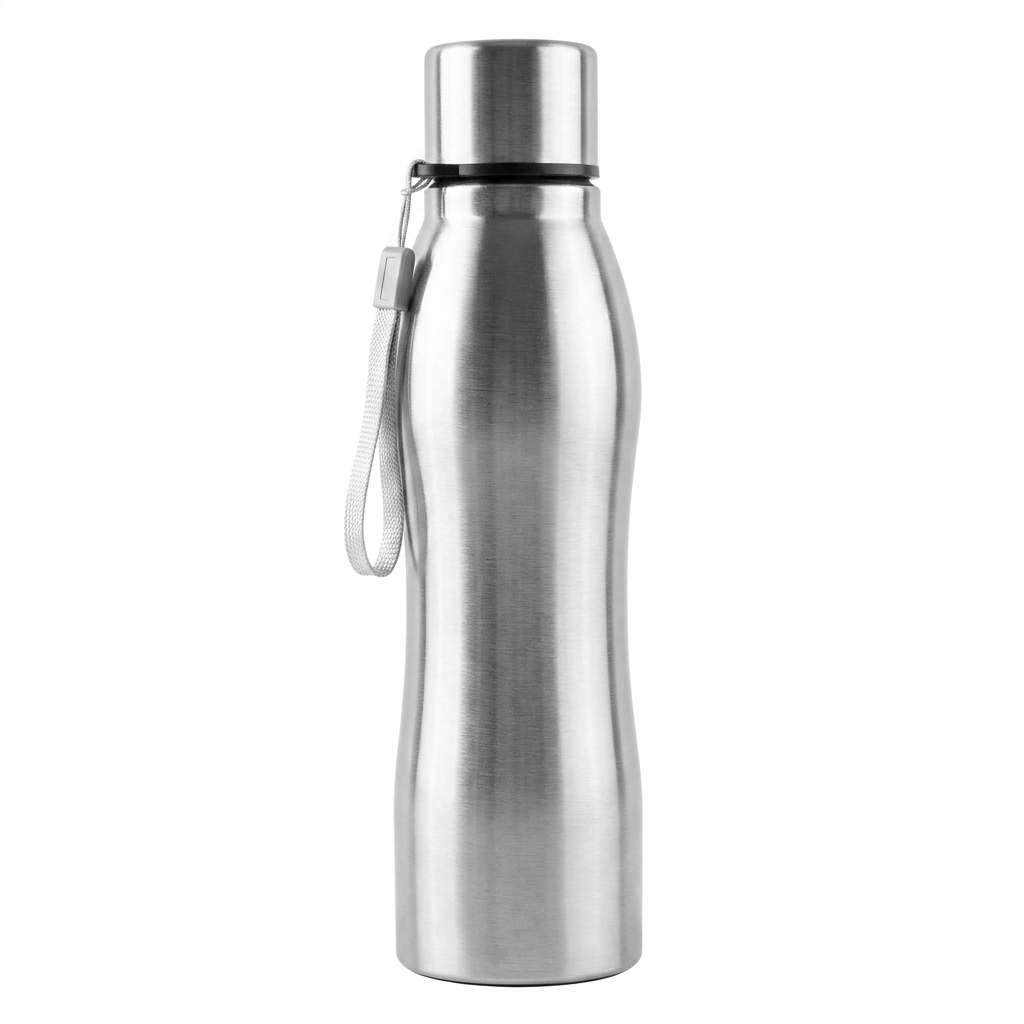 Stainless Steel Water Bottle with Carrying Strap - Large, 1pc