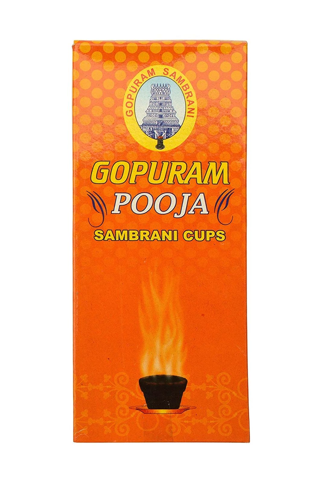 Gopuram Pooja Sambrani Cups, 10pcs