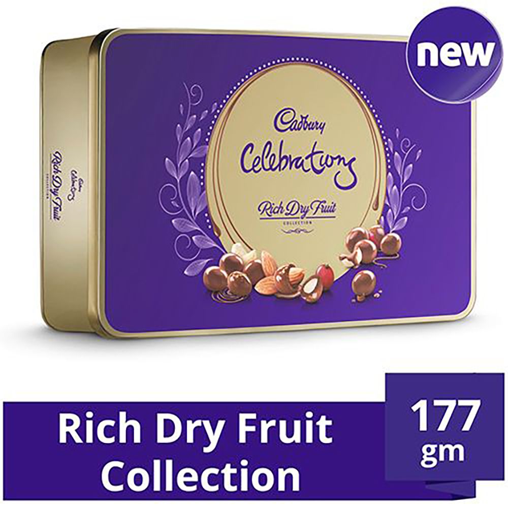 Cadbury Celebration Rich Dry Fruit Gift Pack, 177g