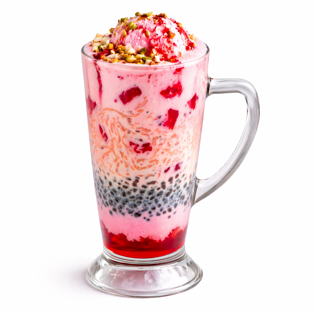 Falooda - Strawberry, 1 Glass