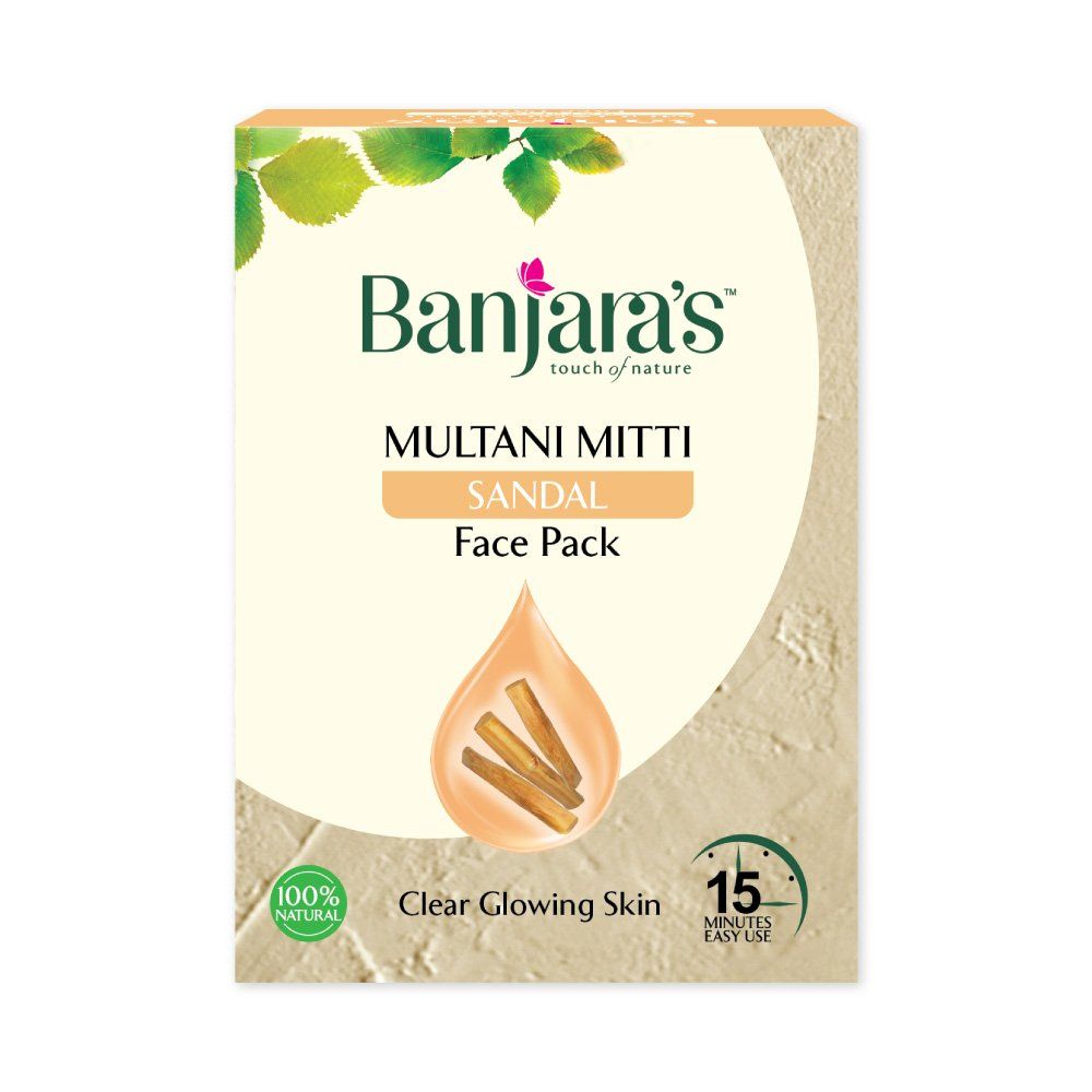 Banjaras Multani Mitti Carton - Sandal, 100g